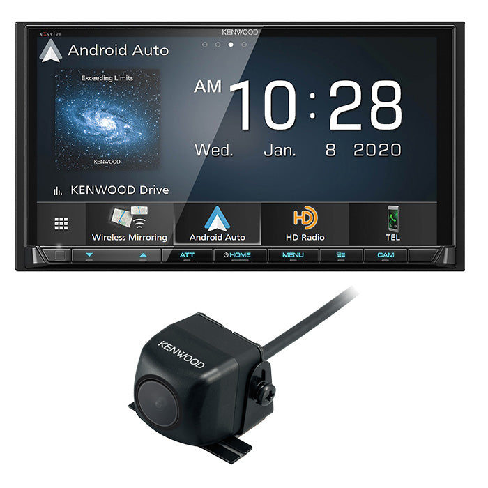 Kenwood Excelon DMX907S Receiver and CMOS-130 Rear View Camera