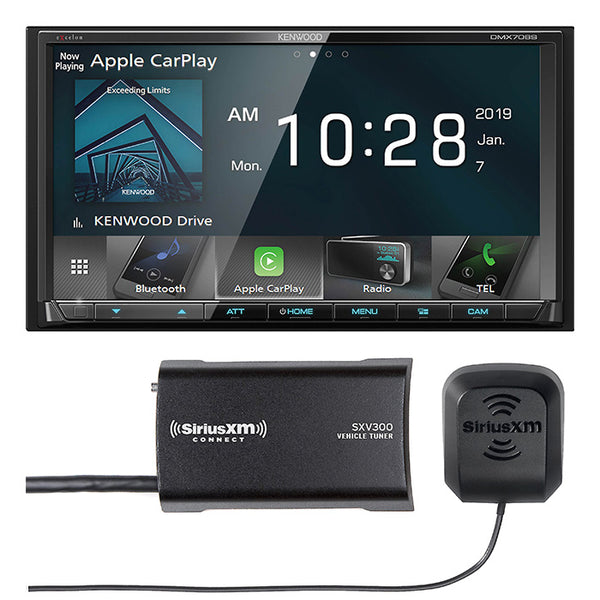 Kenwood 6.8 Android Auto and Apple CarPlay Bluetooth Digital Media (DM)  Receiver and Maestro Ready Black DMX7709S - Best Buy