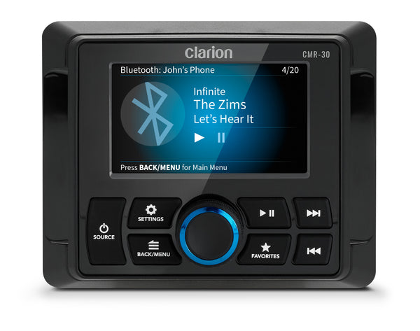 Clarion CMR-30 Wired Marine Remote Control with 3" color LCD Display