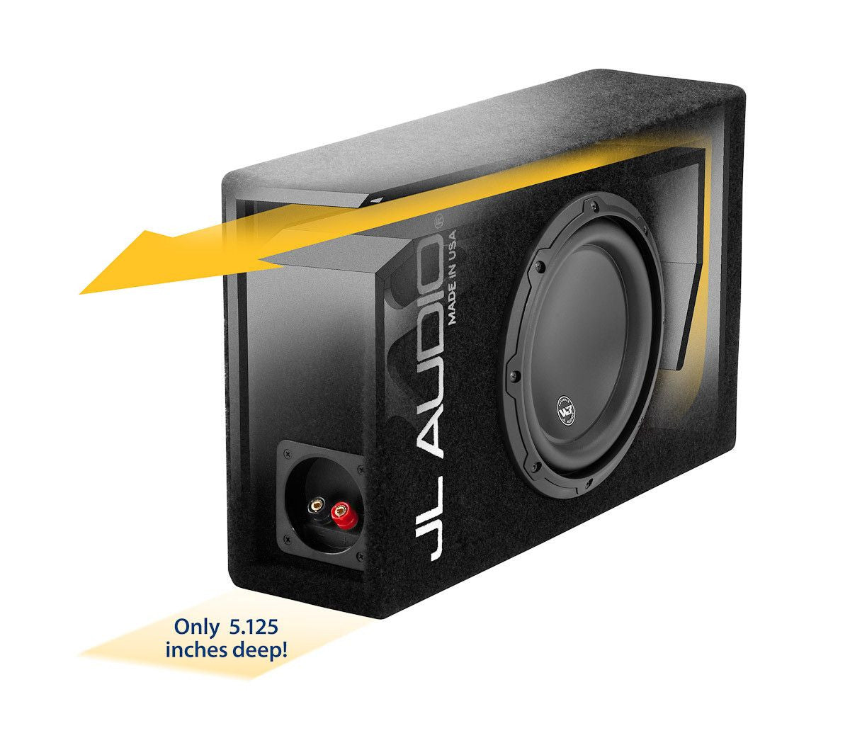 JL AUDIO CP108LG-W3v3 - Single 8W3v3 MicroSub, Ported, 4 Ω - Freeman's Car Stereo