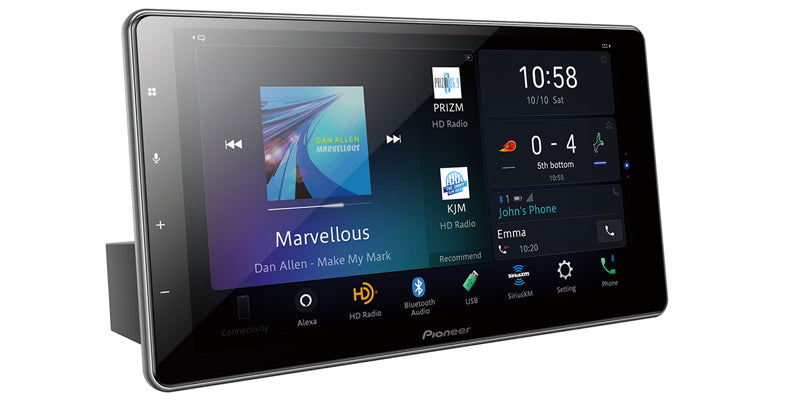 Pioneer DMH-WT7600NEX 1-DIN 9" HD Multimedia Receiver w/ Capacitive Touch Floating Display