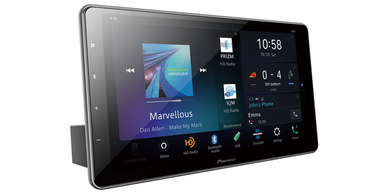 Pioneer DMH-WT8600NEX 1-DIN Multimedia Receiver w/ 10.1" HD Capacitive Touch Floating Display