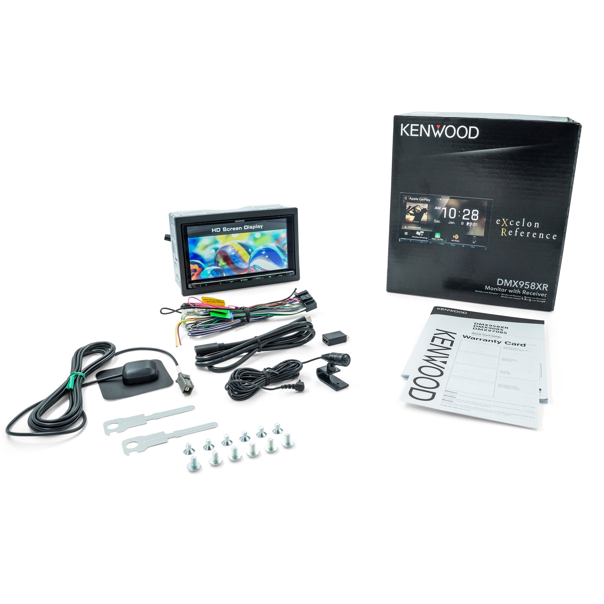 Kenwood DMX958XR Multimedia Car Stereo Receiver Wireless Apple CarPlay and Android Auto