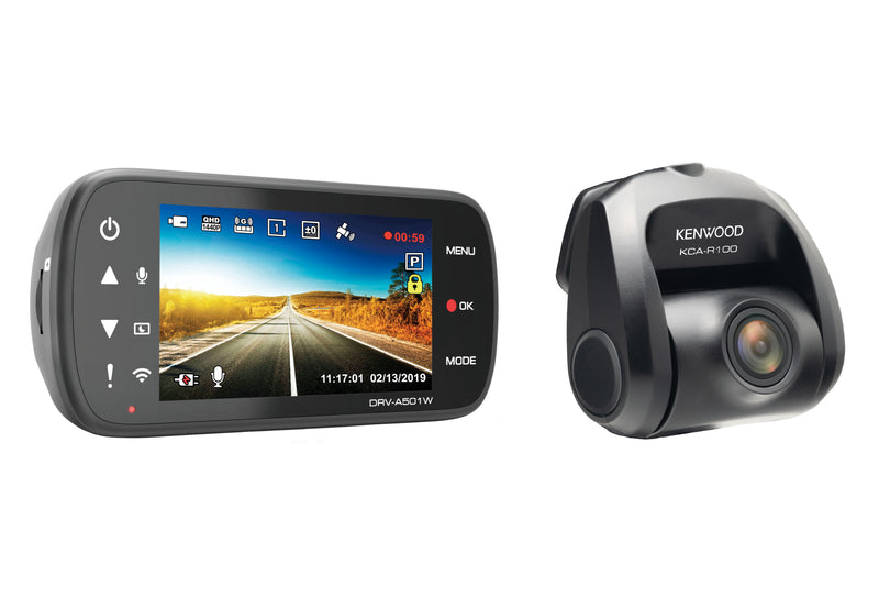 Kenwood DRV-A501WDP High Definition Recording & Wireless Link Dual Camera Package - Freeman's Car Stereo