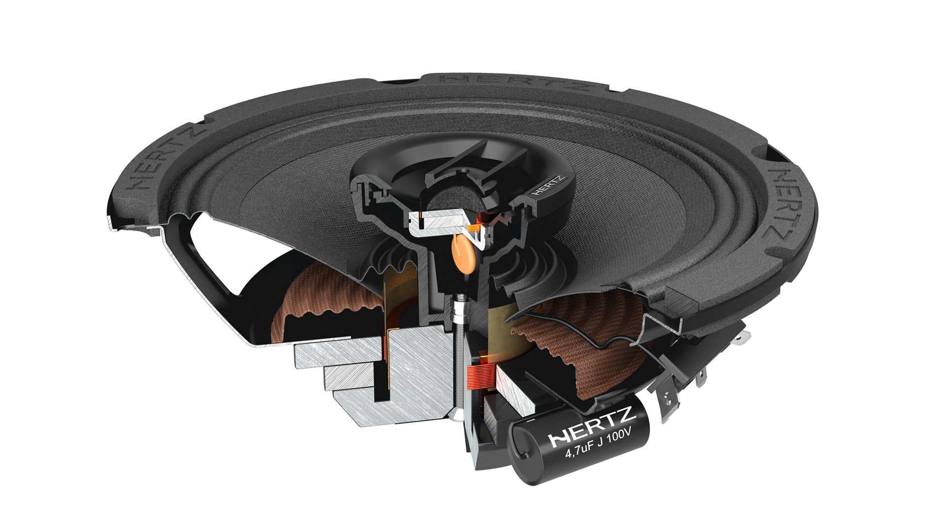 Hertz SV 165 NEO SPL Midrange Driver – 6.5 Inch 4 Ohm Neo Speaker For Harley