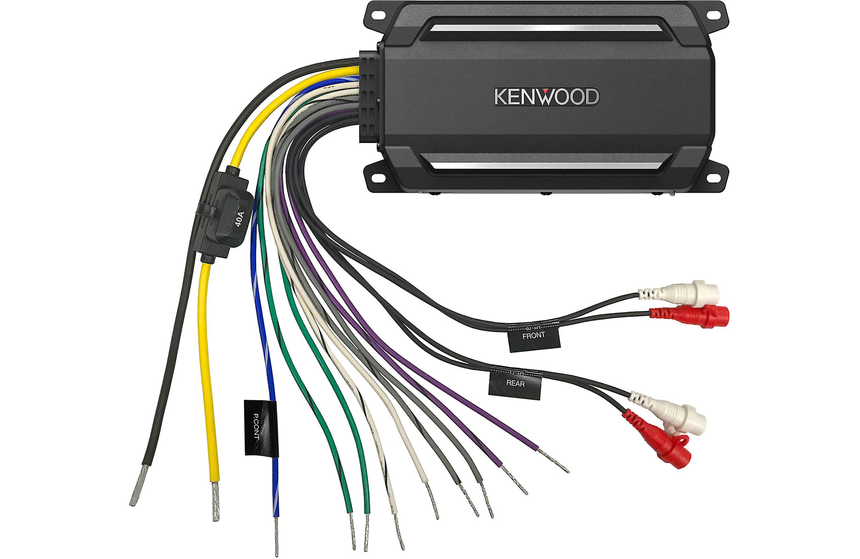 Kenwood KAC-M5014 Compact 4-Channel Powersport Marine Amplifier