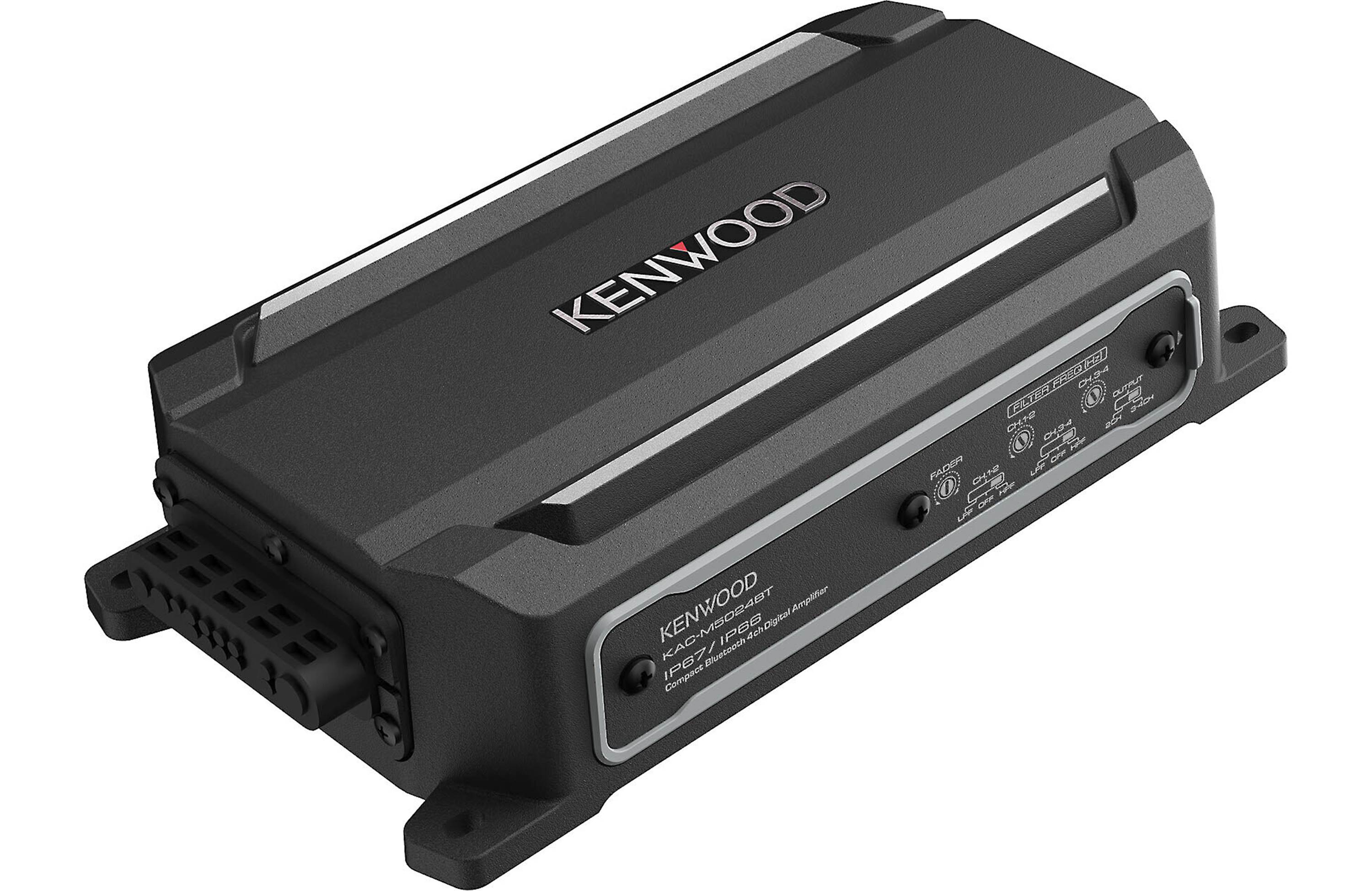 Kenwood KAC-M5024BT Compact 4-Channel Marine Amp w/ Bluetooth Connectivity