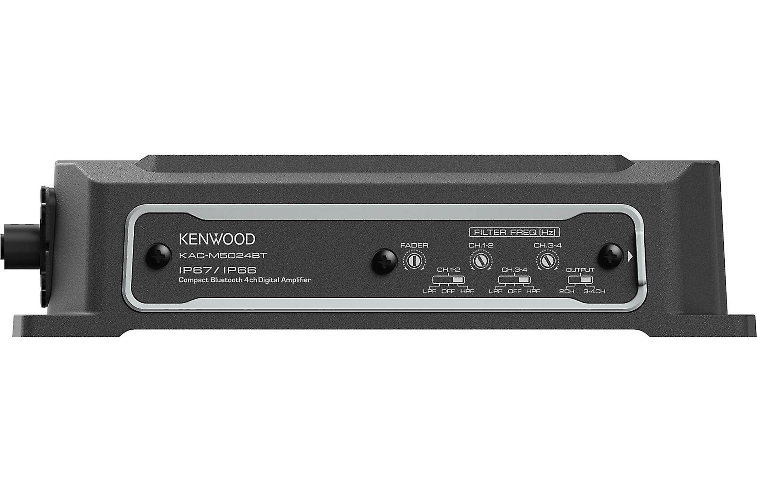 Kenwood KAC-M5024BT Compact 4-Channel Marine Amp w/ Bluetooth Connectivity