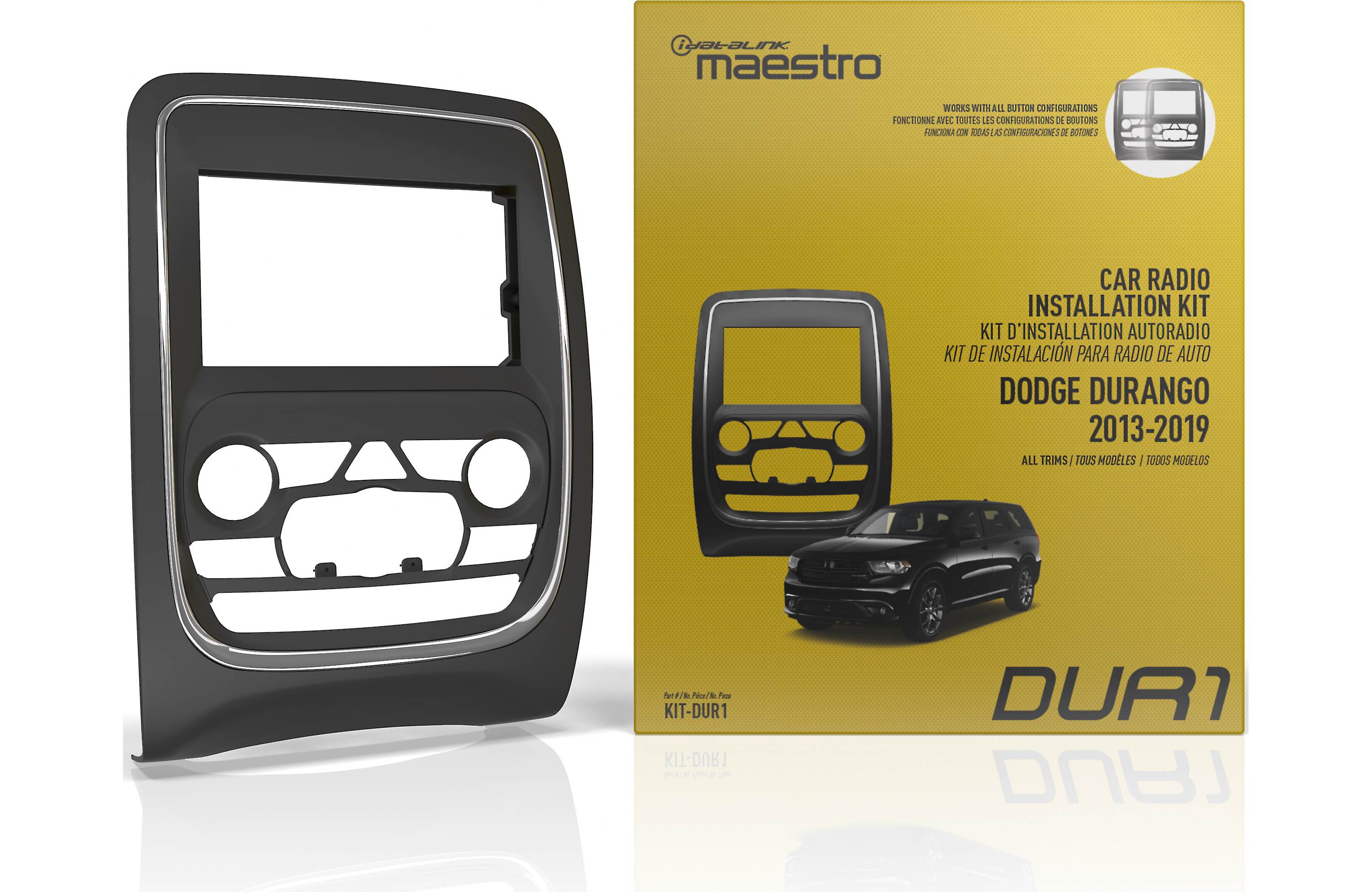 iDatalink KIT-DUR1 Dash and Wiring Kit for select 2014-2020 Dodge Durango Models