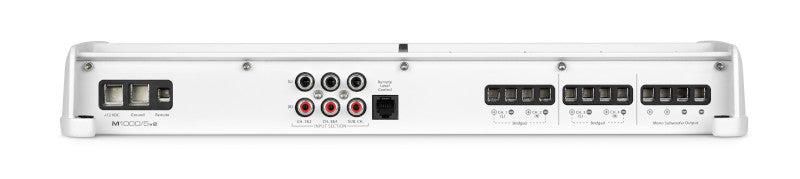 JL Audio M1000/5v2 Amp + x2 Pairs M650-CCX-CG-WH + M6-10IB-C-GWGW Sub Bundle