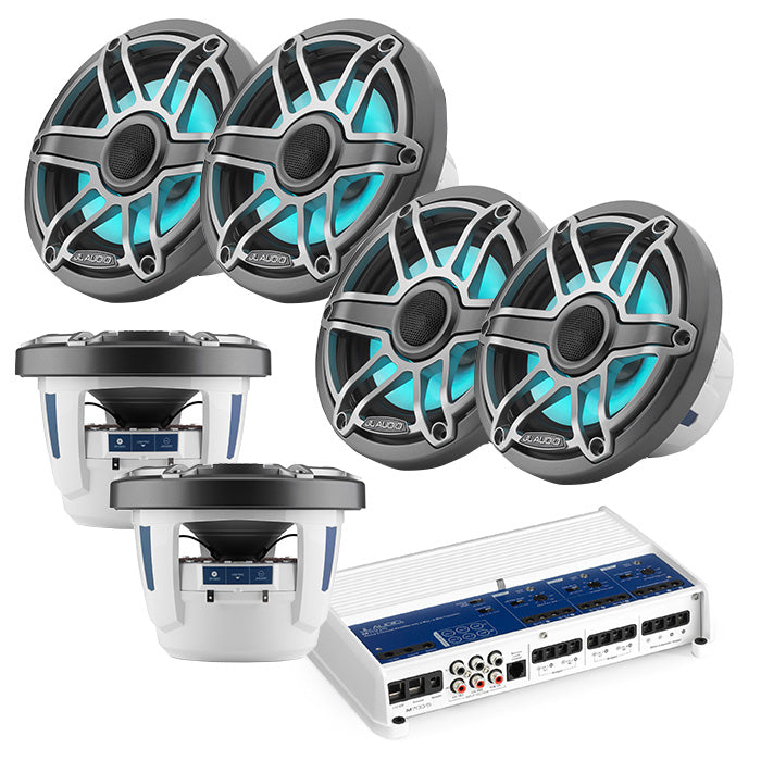 JL Audio M700/5 + x2 Pairs M6-650X-S-GMTI-I + 2 Subs M6-8IB-S-GMTI-I4