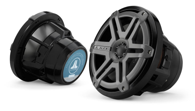 JL Audio M880-CCX-SG-TB/MCS-88CCX5-4-TB 8.8" Marine Speakers - Black w/ Titanium, Sport Grille