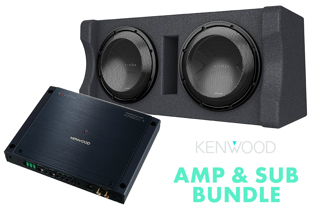 Kenwood eXcelon P-XW1221D + XR601-1 Amp & Sub Bundle