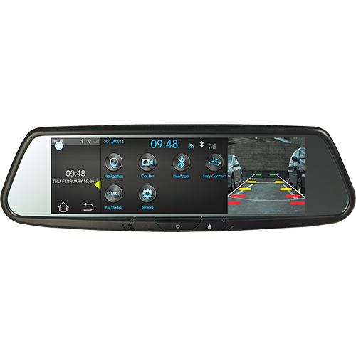 Audiovox RVM740SM - 7.8" Android Based Smart Touch-Free Bluetooth Rearview Mirror DVR - Freeman's Car Stereo