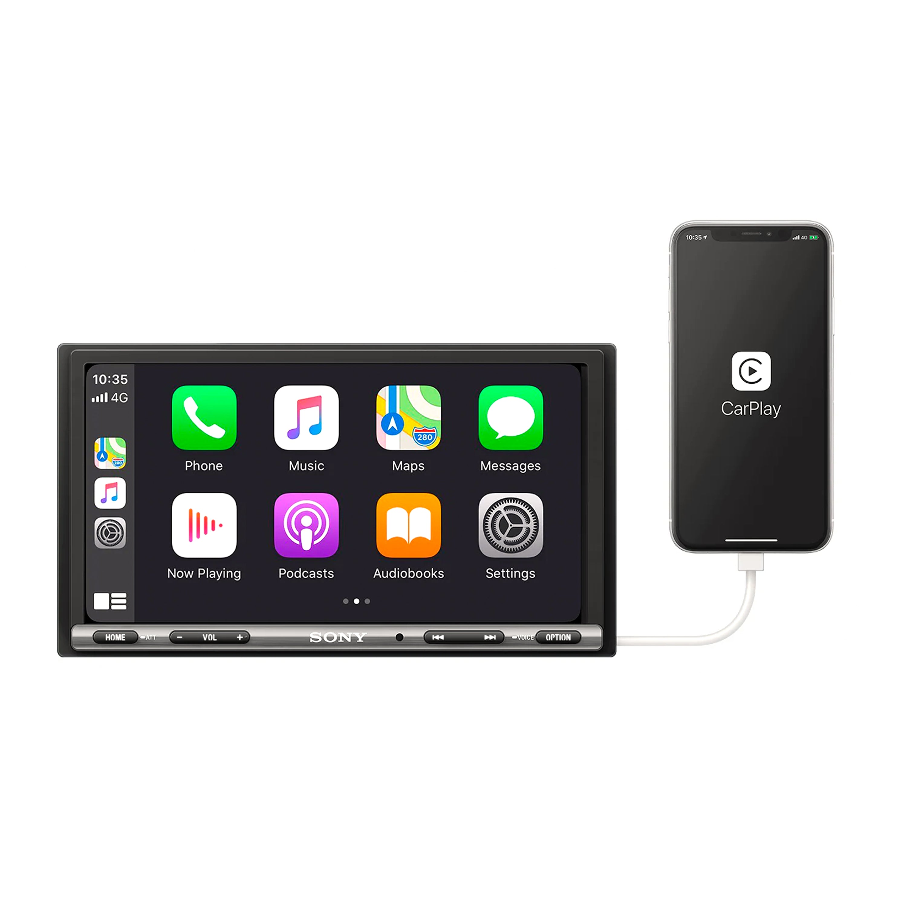 Sony XAV-AX150 6.95" Digital Media Receiver Apple CarPlay and Android Auto