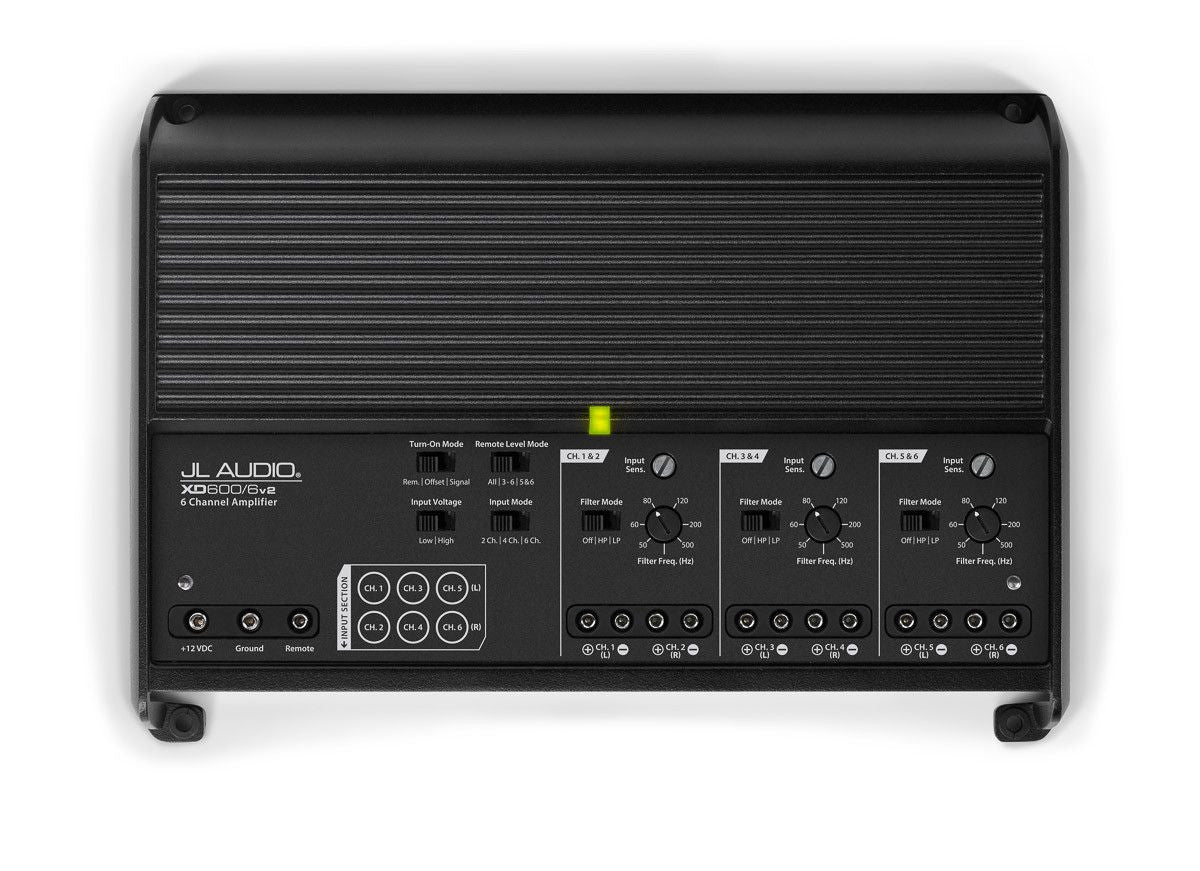 JL Audio XD600/6v2 - 6-Channel Class D Full-Range Amplifier