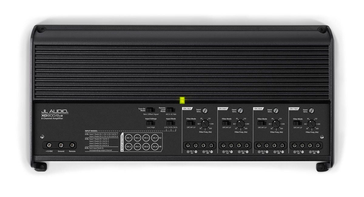 JL Audio XD800/8v2 - 8-Channel Class D Full-Range Amplifier - Freeman's Car Stereo