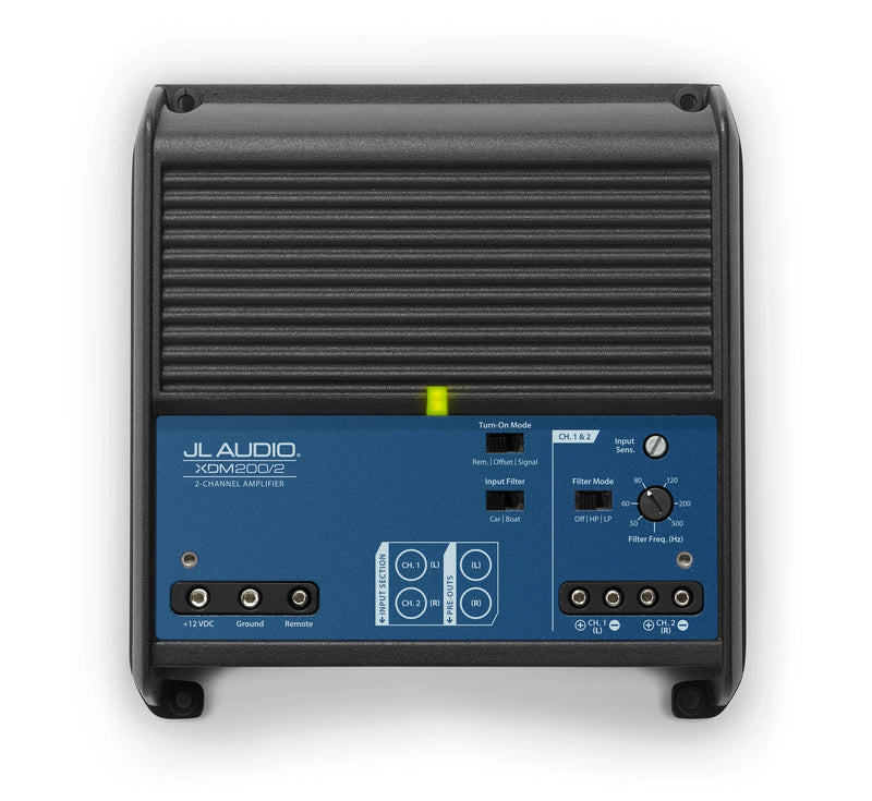 JL Audio XDM200/2 Amp + 1 pair of M650-CCX-CG-WH Speaker Bundle