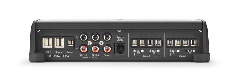 JL Audio XDM400/4 Amplifier + x2 Pair M650-CCX-CG-WH Speaker Bundle