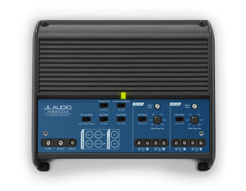 JL Audio XDM400/4 4 Channel Class D, Full-Range Car/Marine Amplifier, 400 W