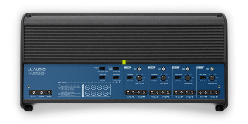 JL Audio XDM800/8 8-Channel Car and Marine Class D Amplifier, 800 W