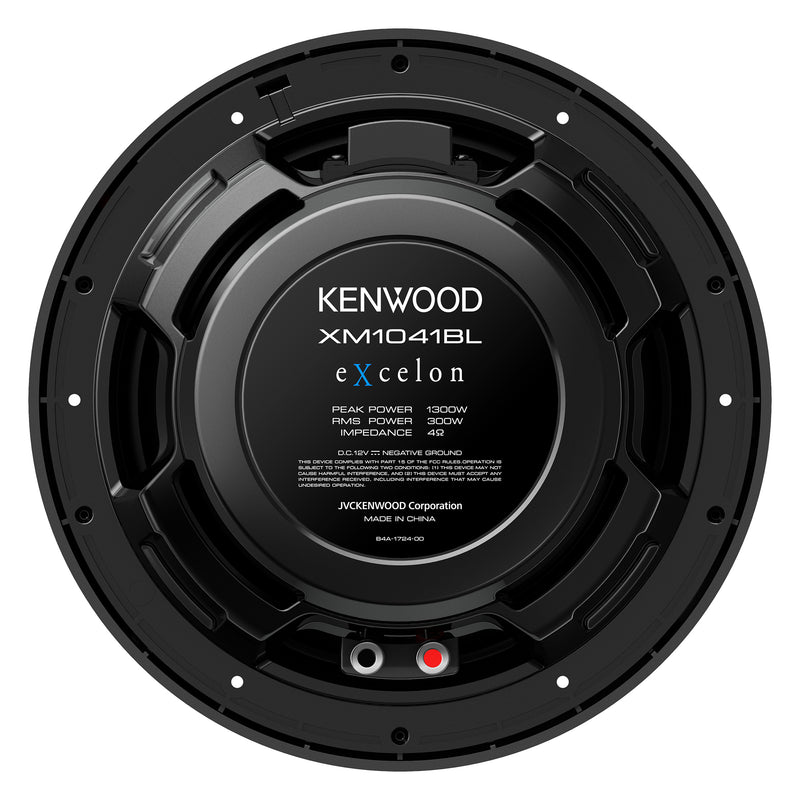 Kenwood eXcelon XM1041BL 10" Marine Powersports Subwoofer with Illumination