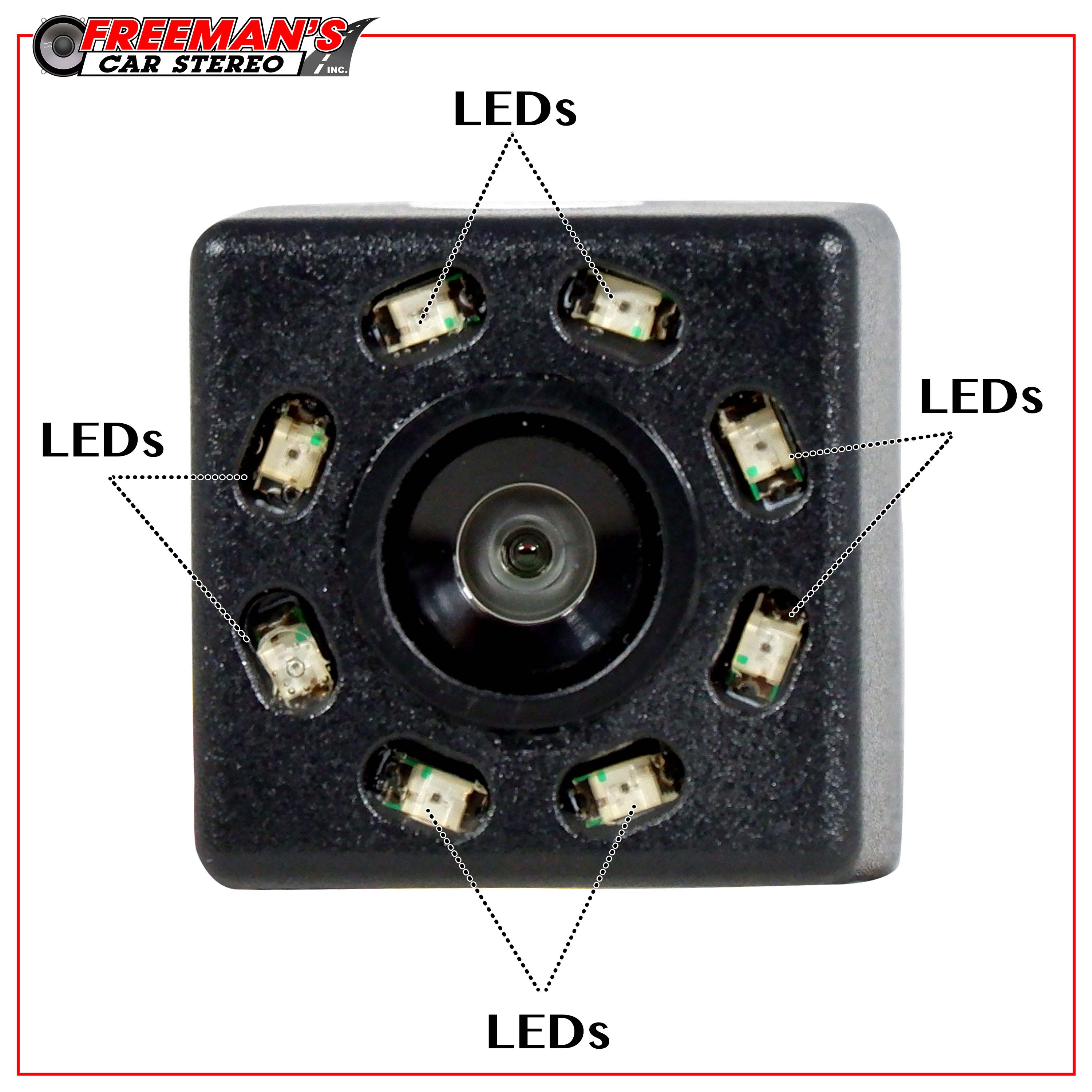 FCS LPCAM8 8 LED Square Hanging Backup Camera