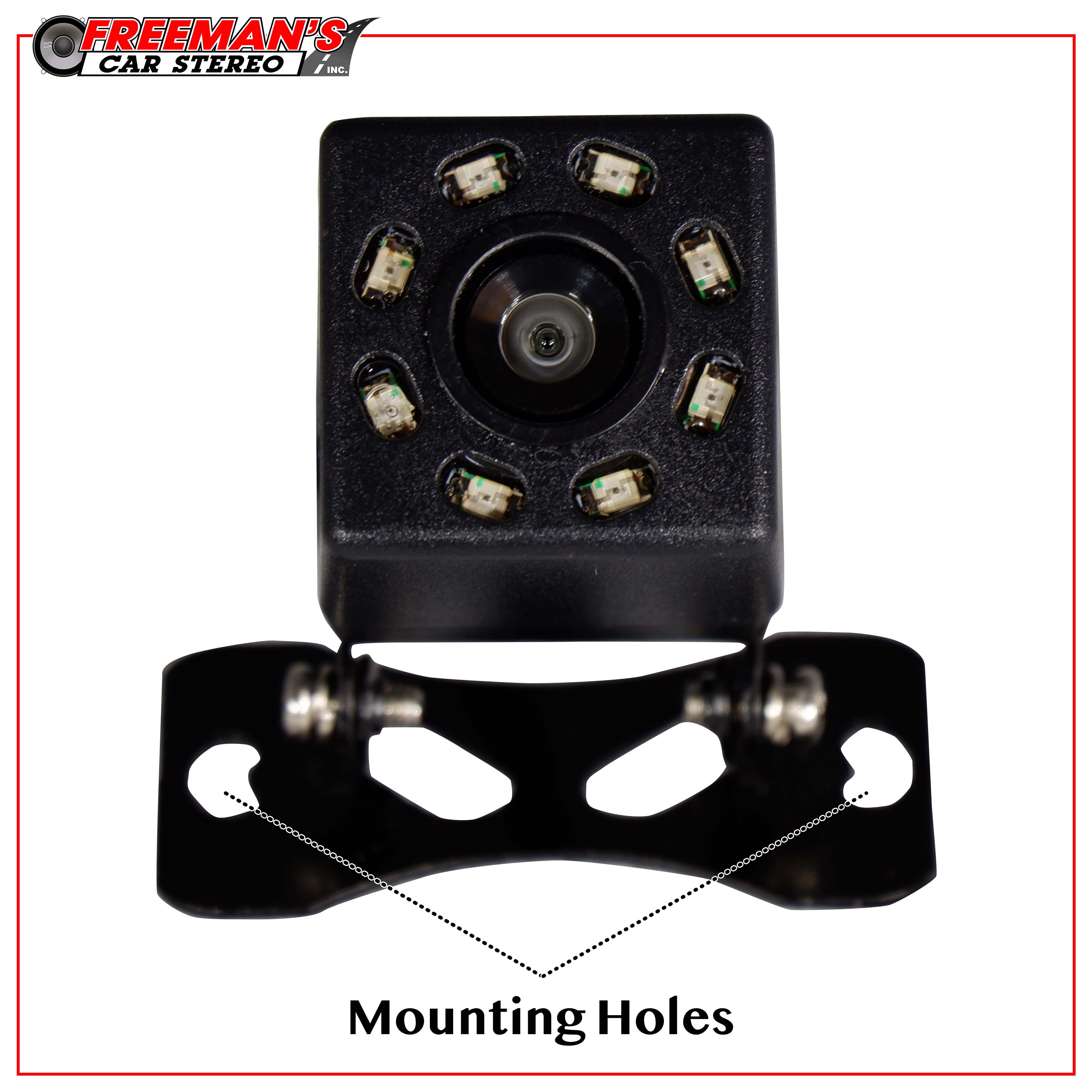 FCS LPCAM8 8 LED Square Hanging Backup Camera