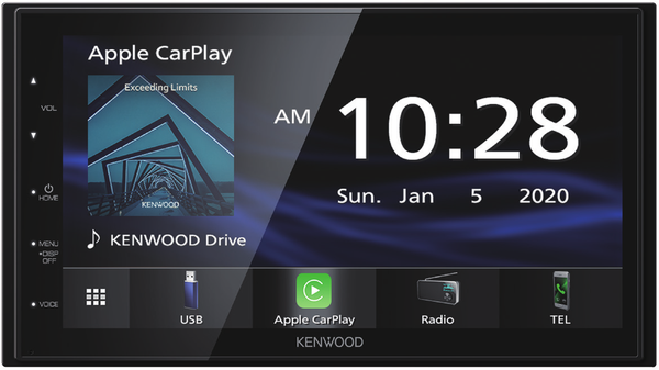 Kenwood DMX4707S 6.8" Apple CarPlay & Android Auto Media Receiver