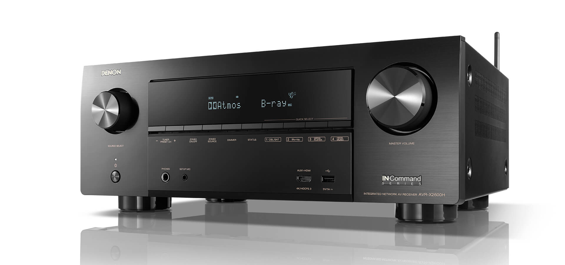 DENON AVR-X2600H (2019) 7.2 channel 4K Ultra HD AV receiver with 95W per channel - Freeman's Car Stereo