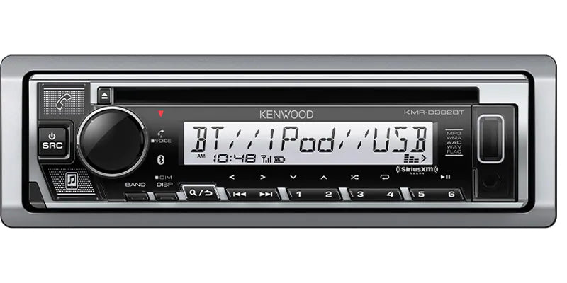 Kenwood KMR-D382BT 1-DIN Marine CD Receiver