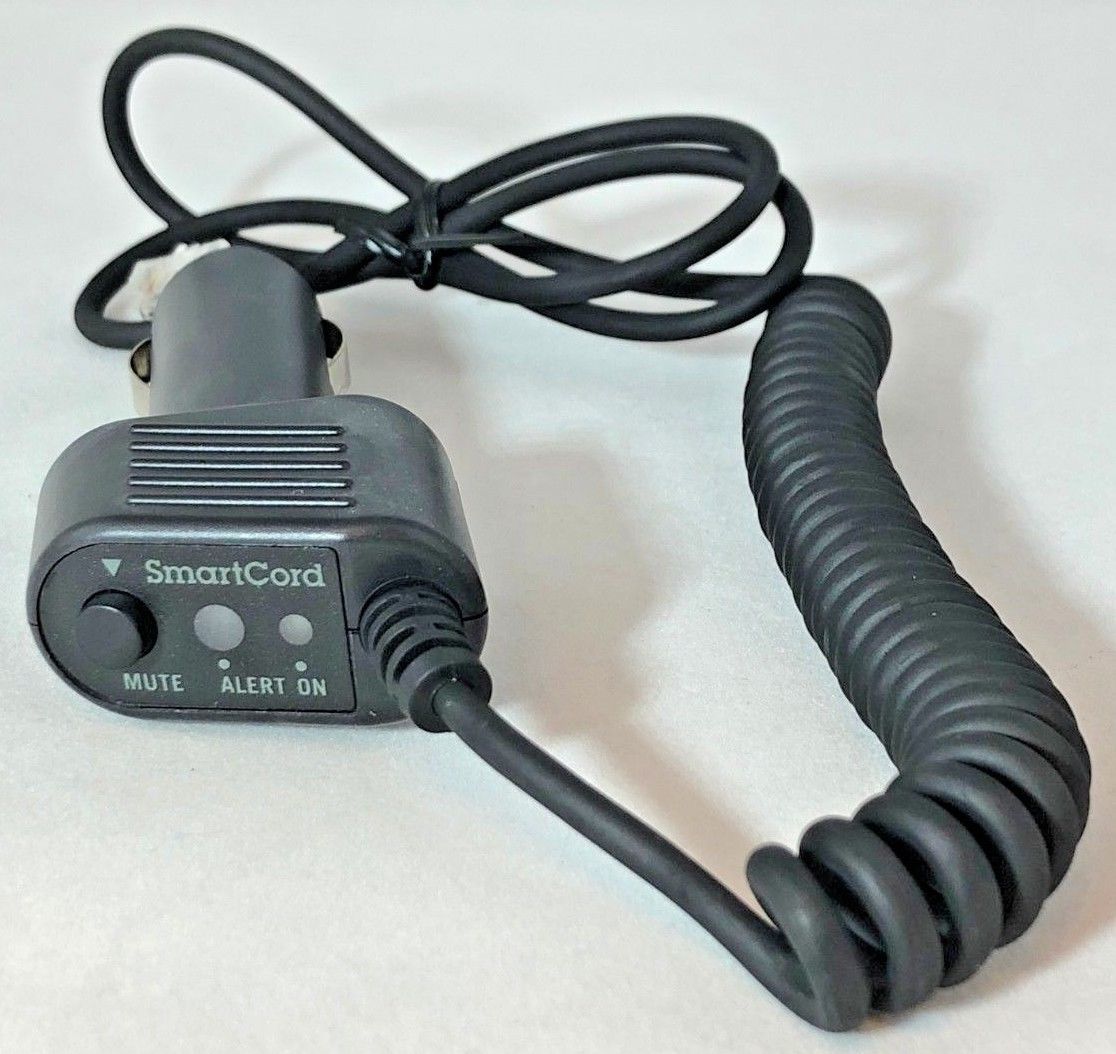 Escort 0010054-2 SmartCord Coiled Radar Detector Power Cord Combo - (Blue Light) - Freeman's Car Stereo