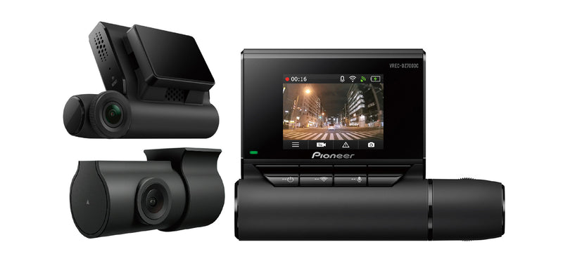  Pioneer VREC-DZ700DC 2-Channel Dual Recording 1080p HD Dash  Camera System with WiFi and 2 LCD Screen : Electronics